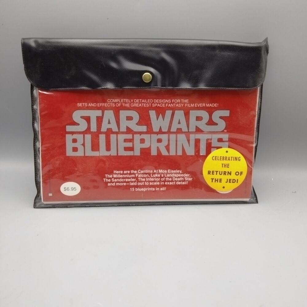 1977 Vintage Star Wars Movie 15 Blueprints Complete Ballantine books